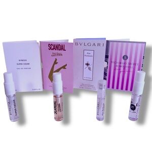 4 Luxury Deluxe Sample Discovery Set JPG Byredo Bvlgari & Victorias Secret